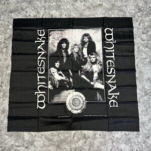 Vintage WHITESNAKE Flag Art Tapestry Decor Meta 80s Rock N Roll 1988 44X40